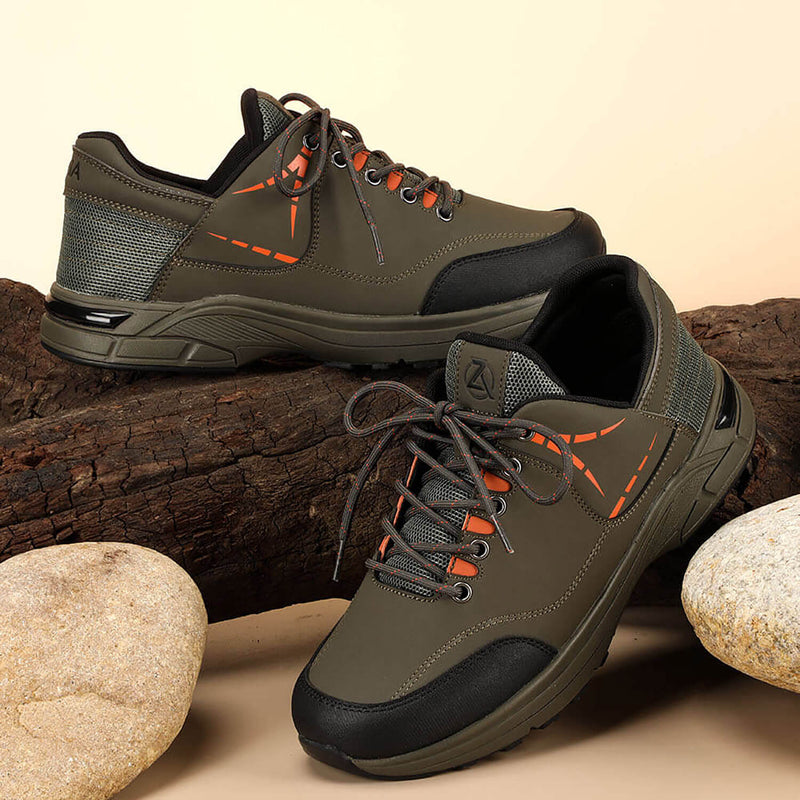 Zeba Forest Green hands-free sneakers — product photo published by Zeba Shoes