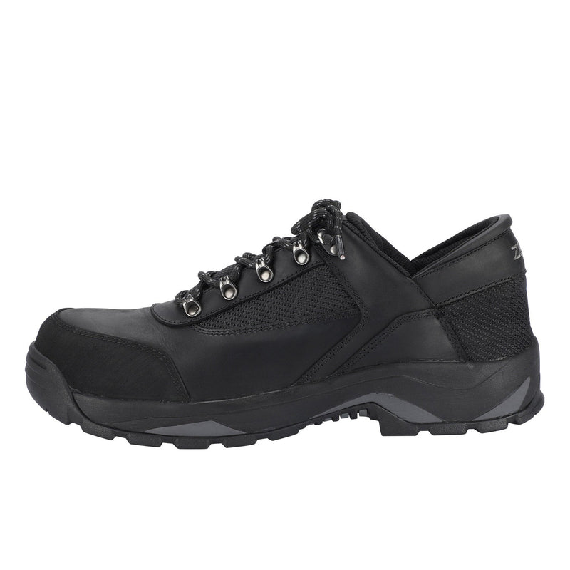 Zeba Industrial Black Genuine Leather Steel Toe Work Shoes steel toe work shoes — product photo published by Zeba Shoes