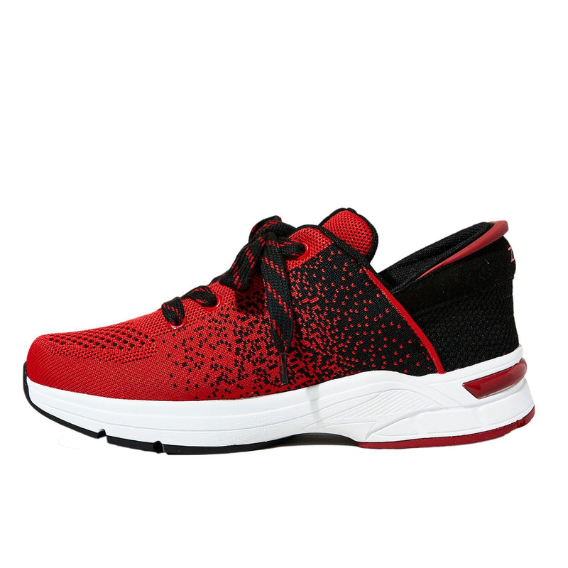 Zeba Men's Cherry Red hands-free sneakers — product photo published by Zeba Shoes